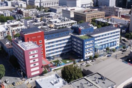 Aerial View Of The International School Of San Francisco Campus On Oak Street